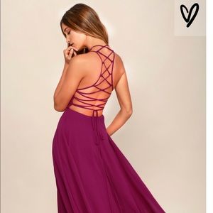 NWT lulus strappy to be here maxi dress